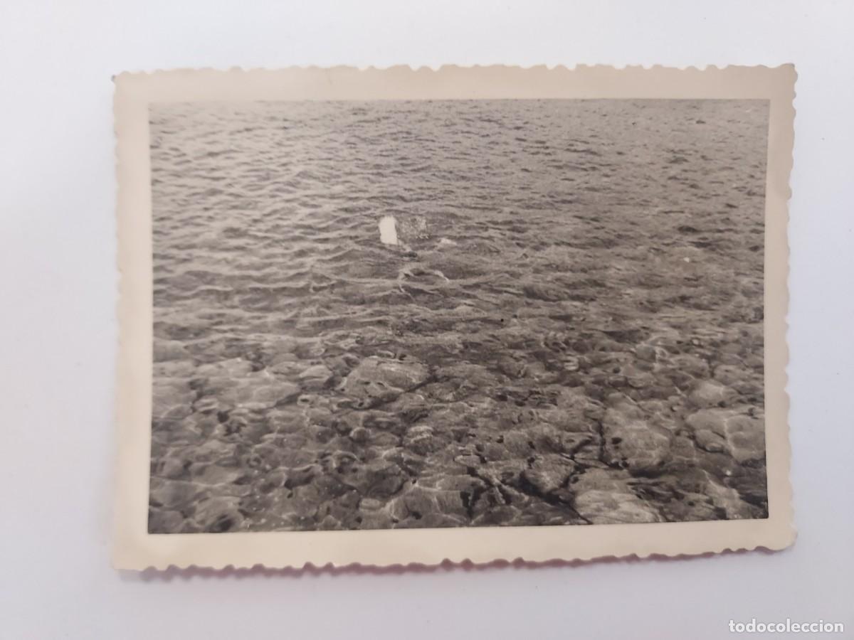Fotograf&iacute;a antigua: FOTO PLAYA DE BLANES: ESPONJAS. CA. 1950-1960. 10 X 7 CM