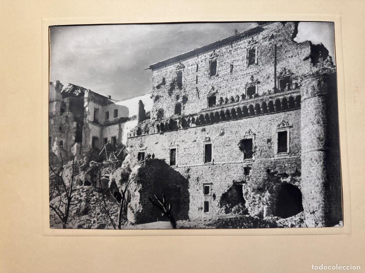 Fotograf&iacute;a antigua: TOLEDO.- 2 FOTOGR&Aacute;FIAS, ALC&Aacute;ZAR DESTRUIDO Y FACHADA RECONSTRUIDA. 27X37. APROX. SOLO FOTOS