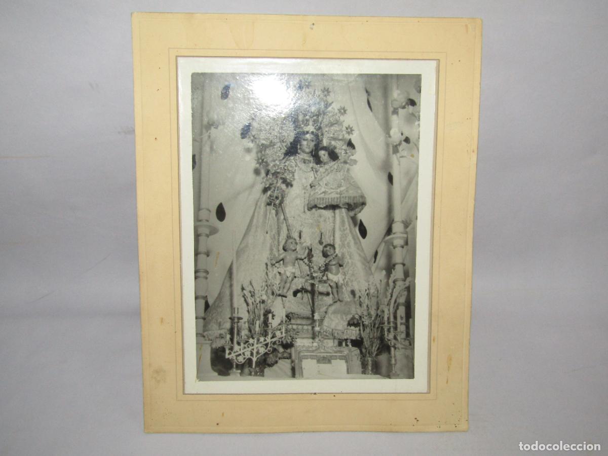 Fotograf&iacute;a antigua: Antigua Fotograf&iacute;a de la VIRGEN DE LOS DESAMPARADOS de IBI - A&ntilde;os 1950-60s.