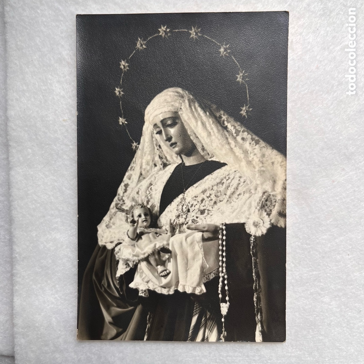 Fotograf&iacute;a antigua: SEMANA SANTA SEVILLA - FOTOGRAF&Iacute;A VIRGEN ROSARIO / HERMANDAD MONTESION