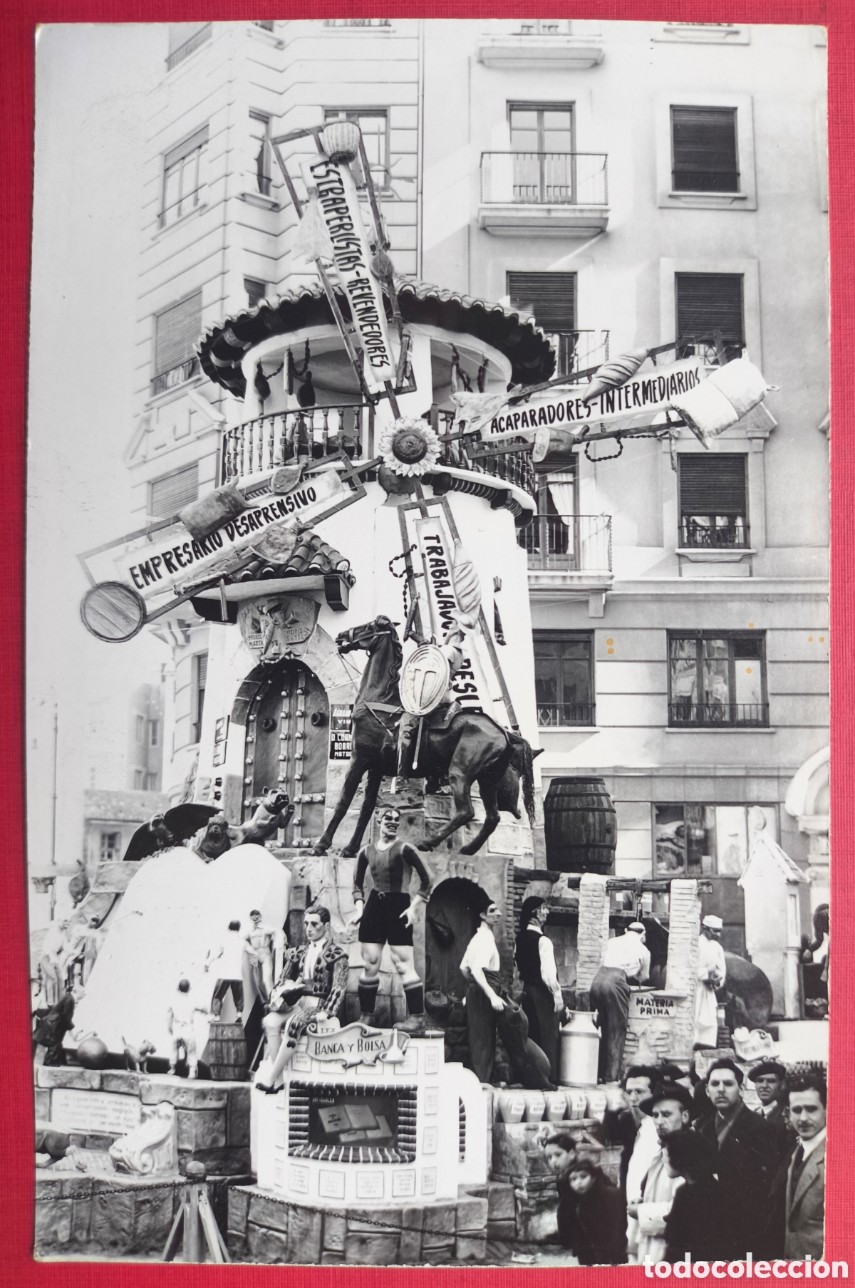 Fotograf&iacute;a antigua: FALLA AVENIDA DEL OESTE AUTOR RAFAEL RAGA FOTOGRAF&Iacute;A FALLAS VALENCIA 1952