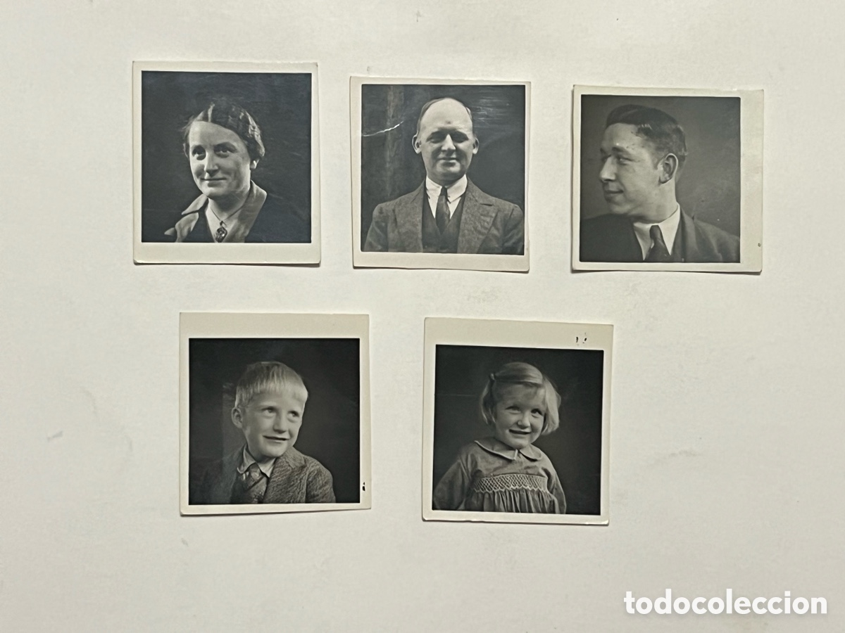 Fotograf&iacute;a antigua: FOTOMATON (5) Fotograf&iacute;as de una familia Sueca.. (h.1936?)