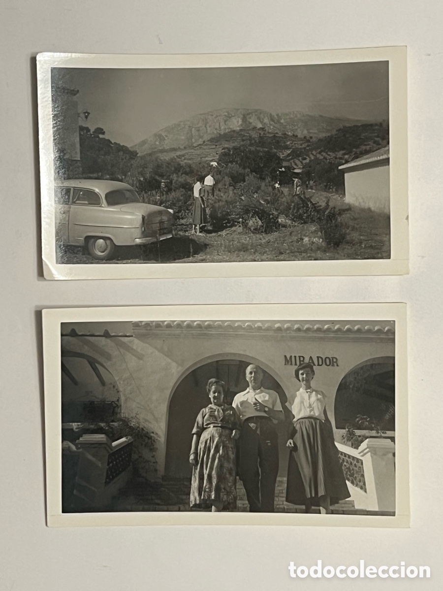 Photographie ancienne: CALPE.. ? (2) fotograf&iacute;as tomadas por una familia Sueca.. (h.1950?)