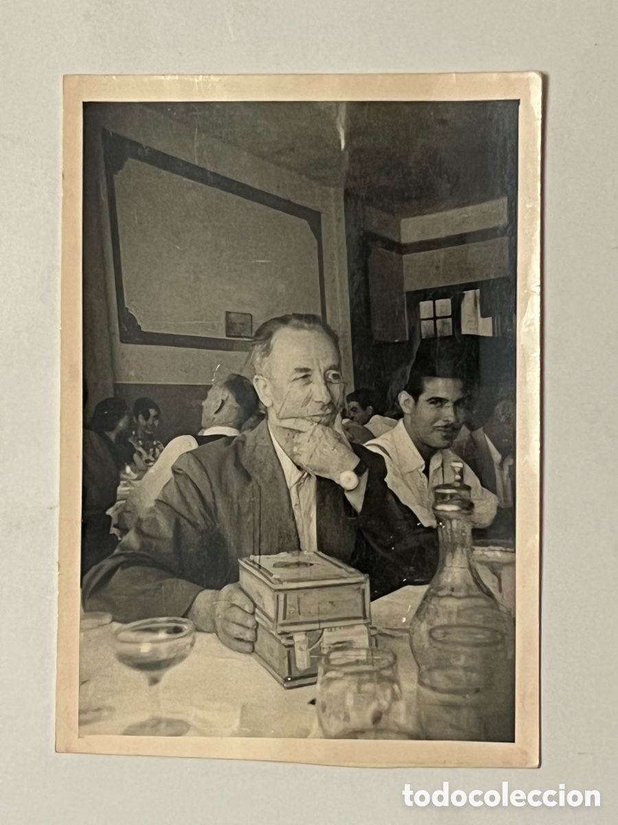 Fotograf&iacute;a antigua: LA PEPICA, Valencia. Fotograf&iacute;a Comida despedida con personal de arrocerias. Agosto de 1954