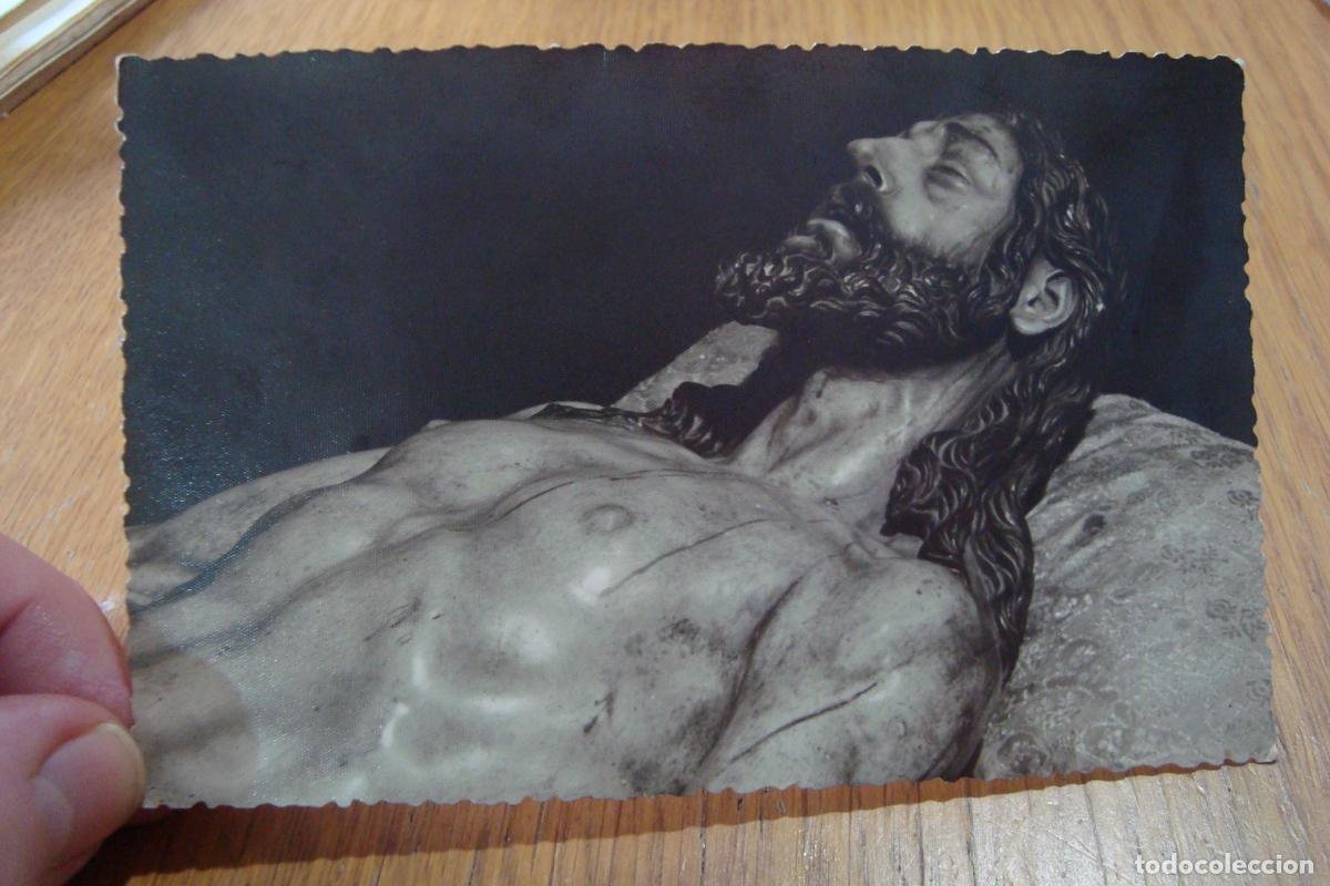 Fotograf&iacute;a antigua: ANTIGUA FOTOGRAFIA CRISTO YACENTE HERMANDAD SANTO ENTIERRO. FOTO ANTONIO. SEVILLA A&Ntilde;OS 50?