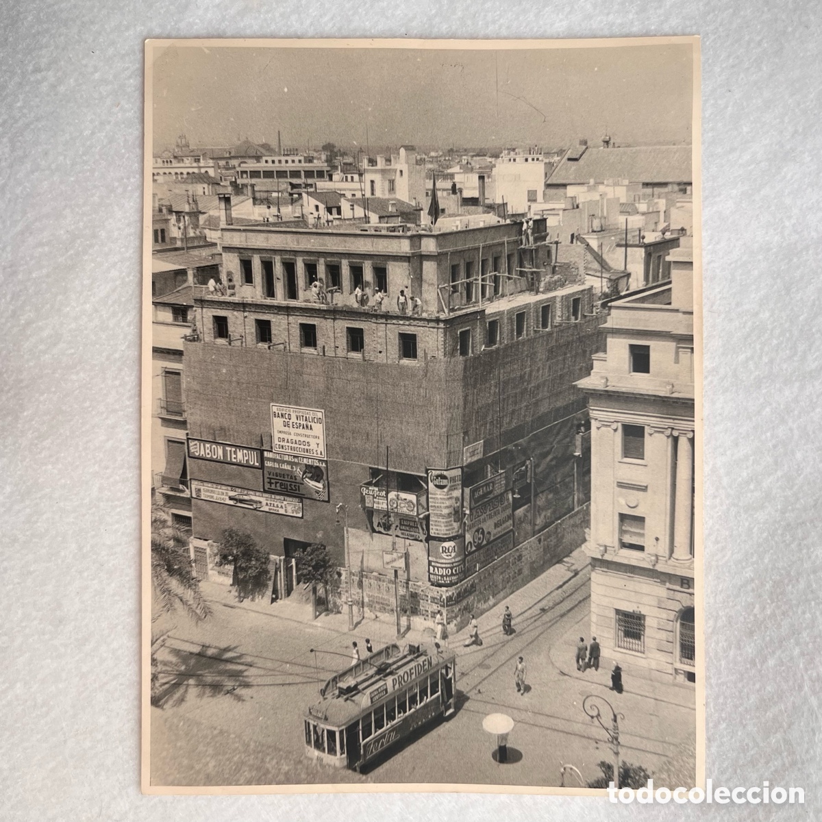 Fotograf&iacute;a antigua: FOTOGRAF&Iacute;A SEVILLA / TRANV&Iacute;A URBANO PLAZA NUEVA / TETU&Aacute;N