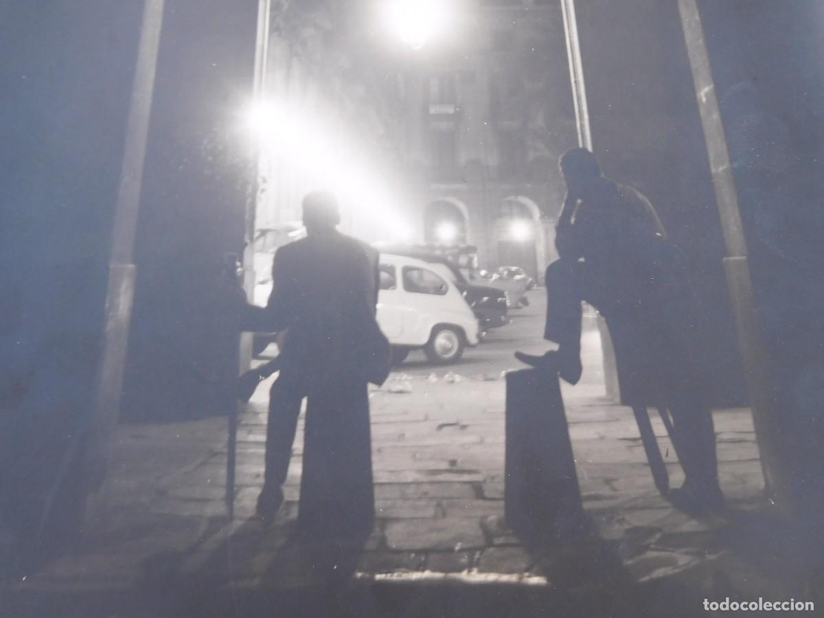 Antique Photography: Fotograf&iacute;a 29 cm x 23,5 cm plaza real de Barcelona a&ntilde;os 60 aprox.
