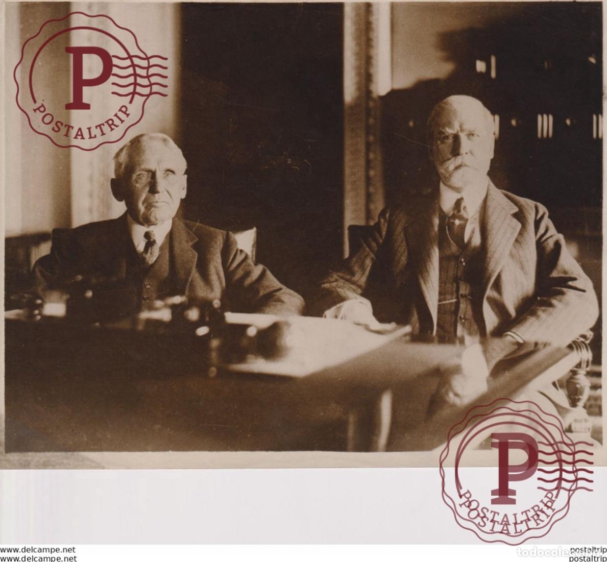 Fotografia antiga: AMERICAN SECRETARY OF STATE RESIGNS LONDON AMBASSADOR WASHINGTON HUGHES 21*16CM Fonds Victor FORBIN