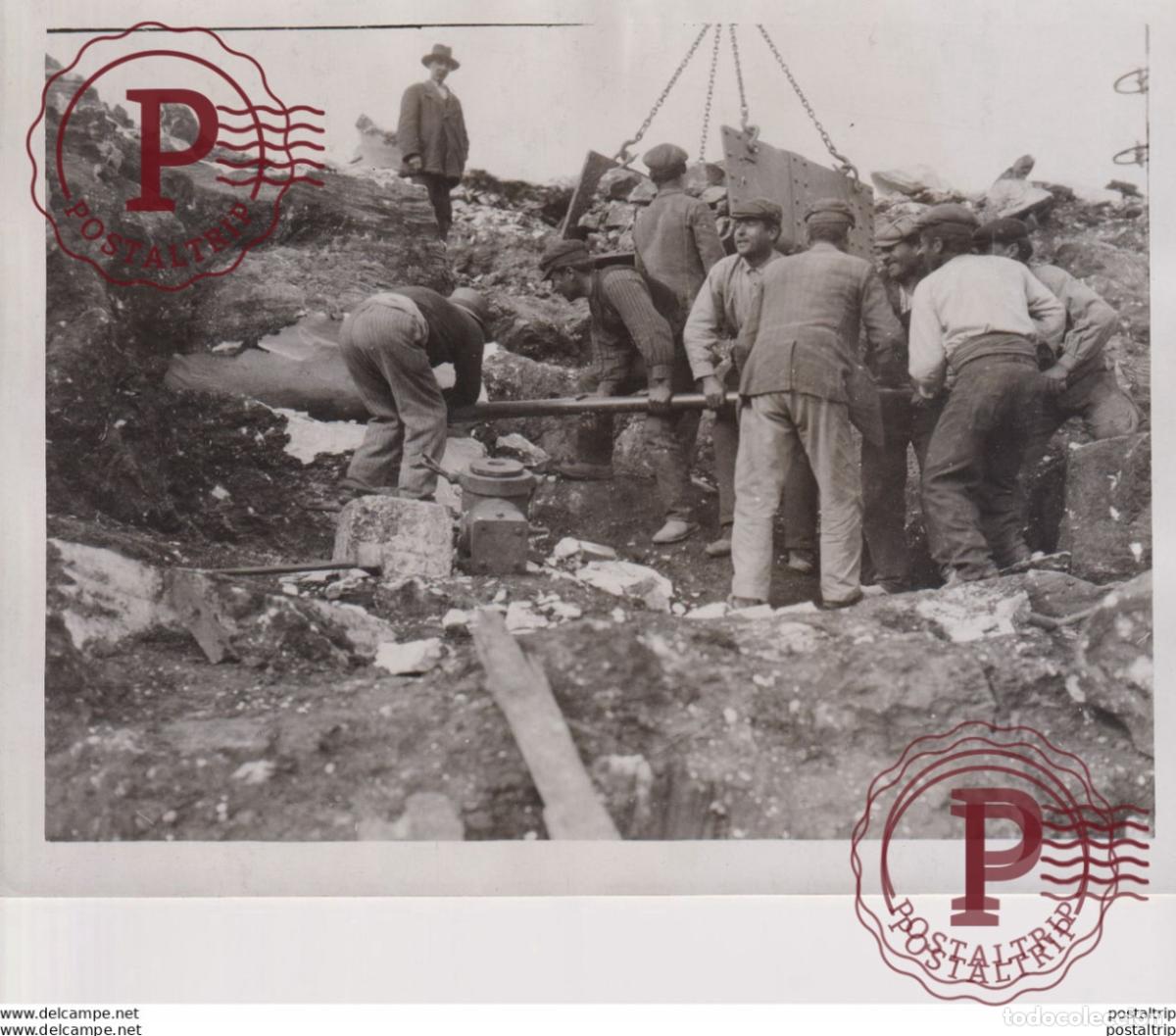 Alte Fotografie: MARBLE QUARRIES MOUNT PENTELICON ATHENS GREEK GREECE MINING MINES MINA 21*16CM Fonds Victor FORBIN