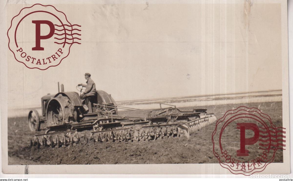 Alte Fotografie: COCKSHUTT TRACTEUR TRACTOR AGRICULTURA 14*9CM