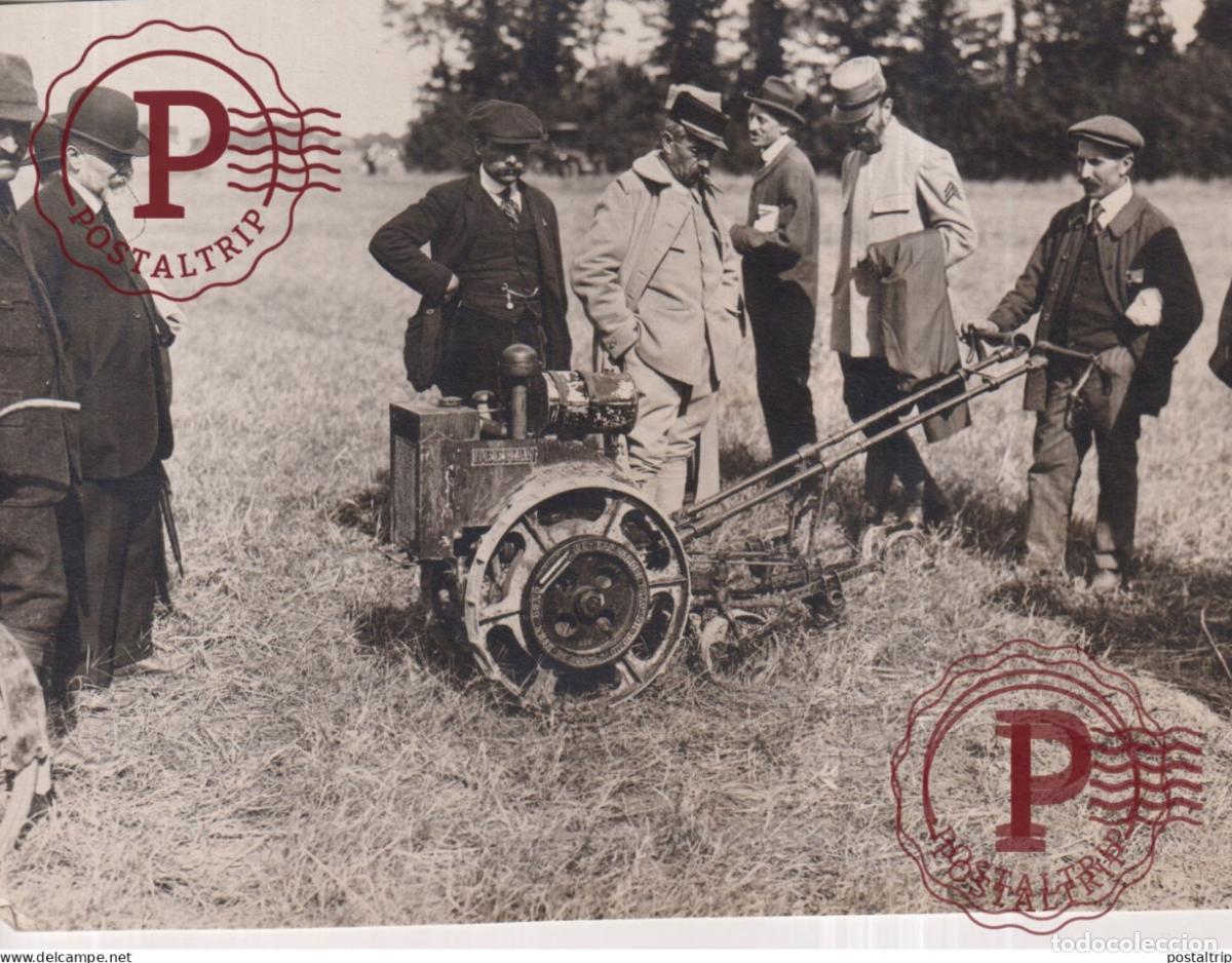 Alte Fotografie: BEEMAN ANGLO FRANCE RUSSE PHOTO MEURISSE TRACTEUR TRACTOR AGRICULTURA 15*12 CM