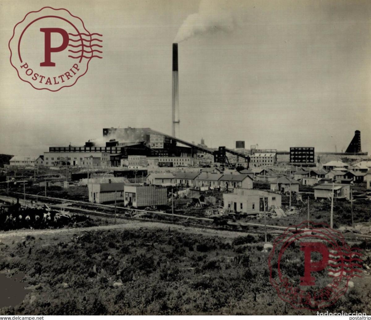 Fotograf&iacute;a antigua: QUEBEC CANADA MINE AND SHELTER COPPER CORPORATION 23*18CM INDUSTRIE INDUSTRY