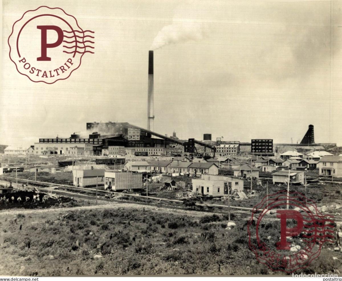 Fotograf&iacute;a antigua: Rouyn-Noranda Abitibi-T&eacute;miscamingue in Quebec CANADA 24*19CM INDUSTRIE INDUSTRY