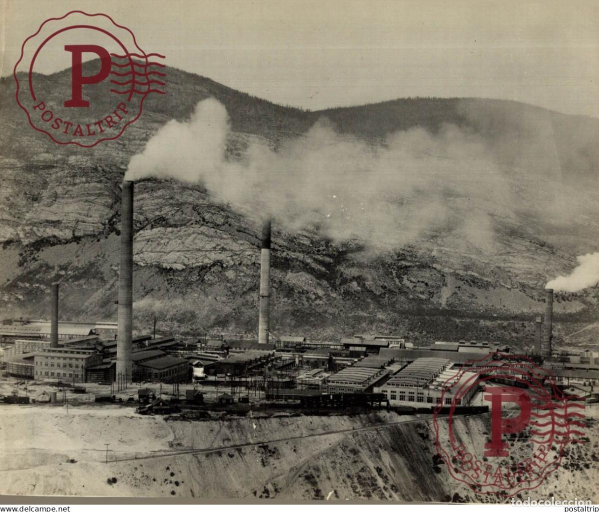 Alte Fotografie: TRIAL SHELTER 1928 BRITISH COLOMBIA CANADA 24*18CM INDUSTRIE INDUSTRY