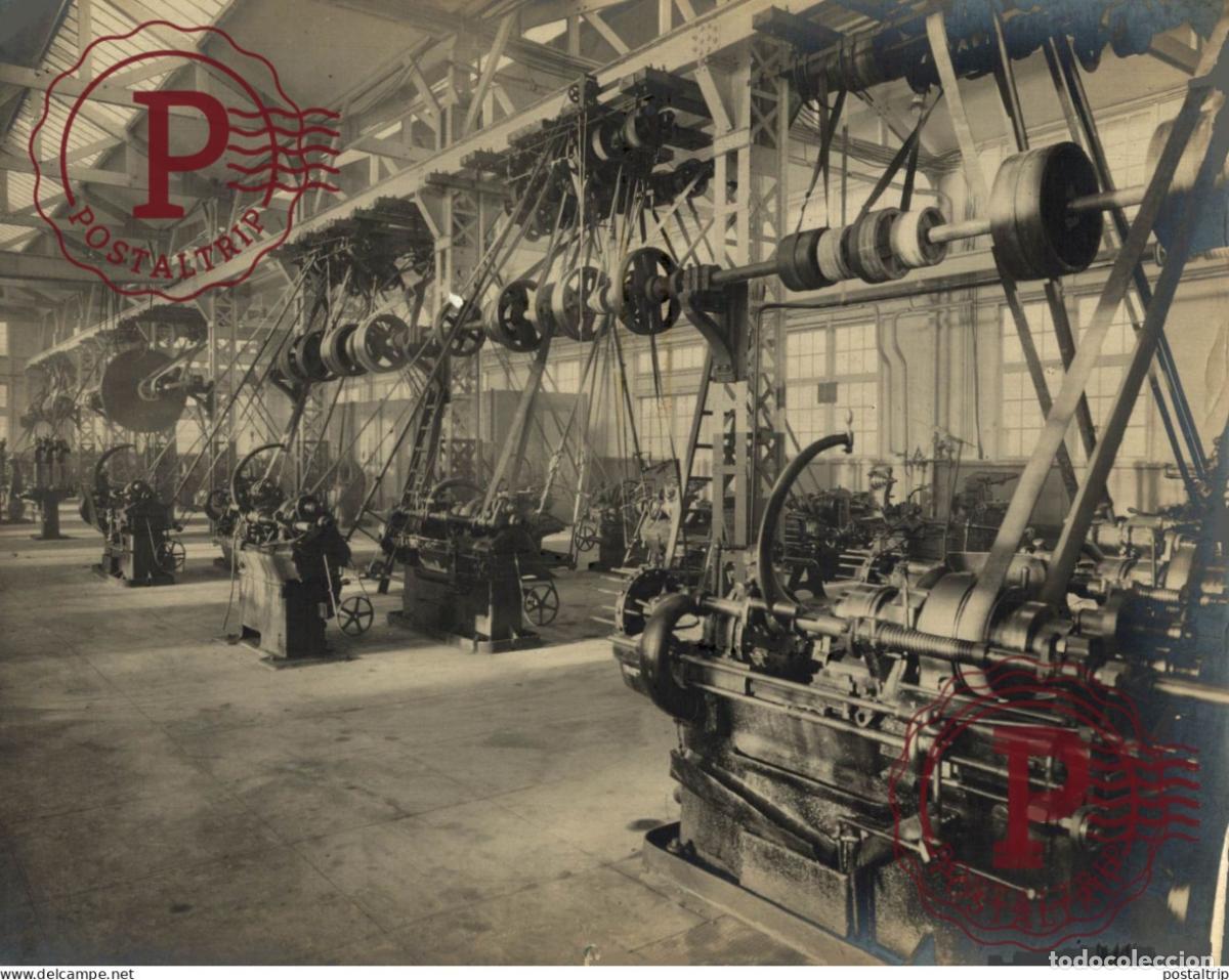 Fotograf&iacute;a antigua: USINE HOC USINAGE MOTEURS ELECTRIQUES SEINE INFERIEURE FRANCE SCHNEIDER CIE 23*18CM INDUSTRIE INDUS
