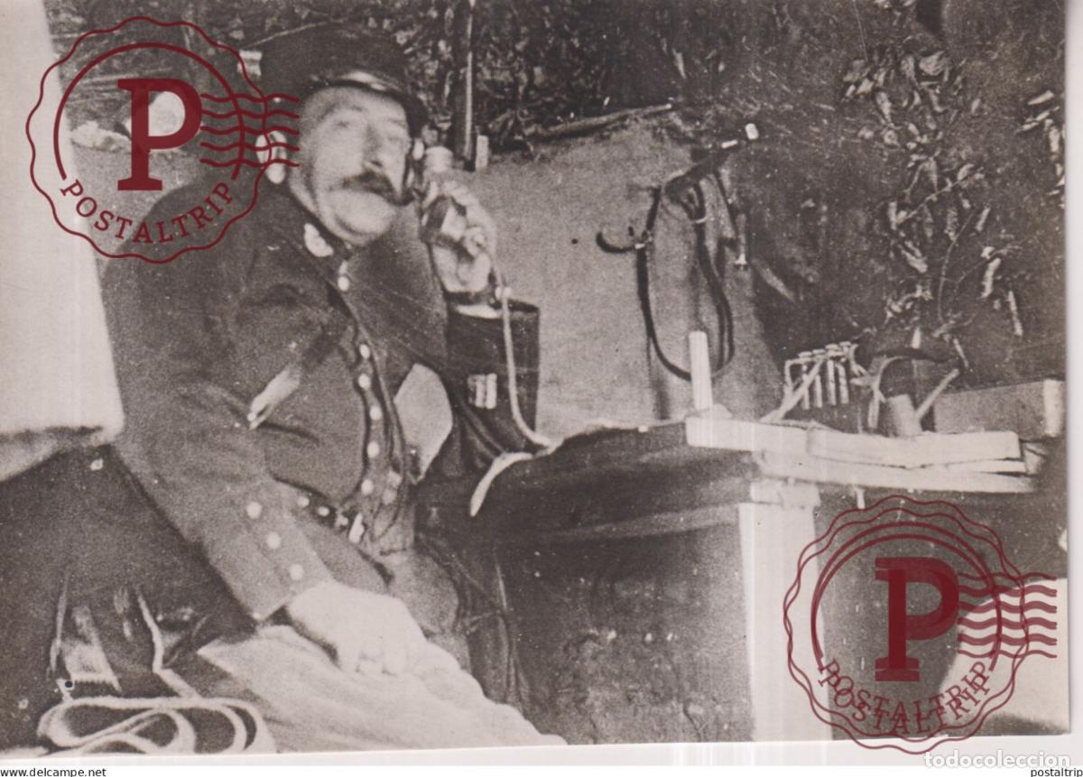 Fotograf&iacute;a antigua: TRANCHEE TELEPHONISTE M BRANGER TELEPHONE TELEFOON 16*11CM INDUSTRIE INDUSTRY