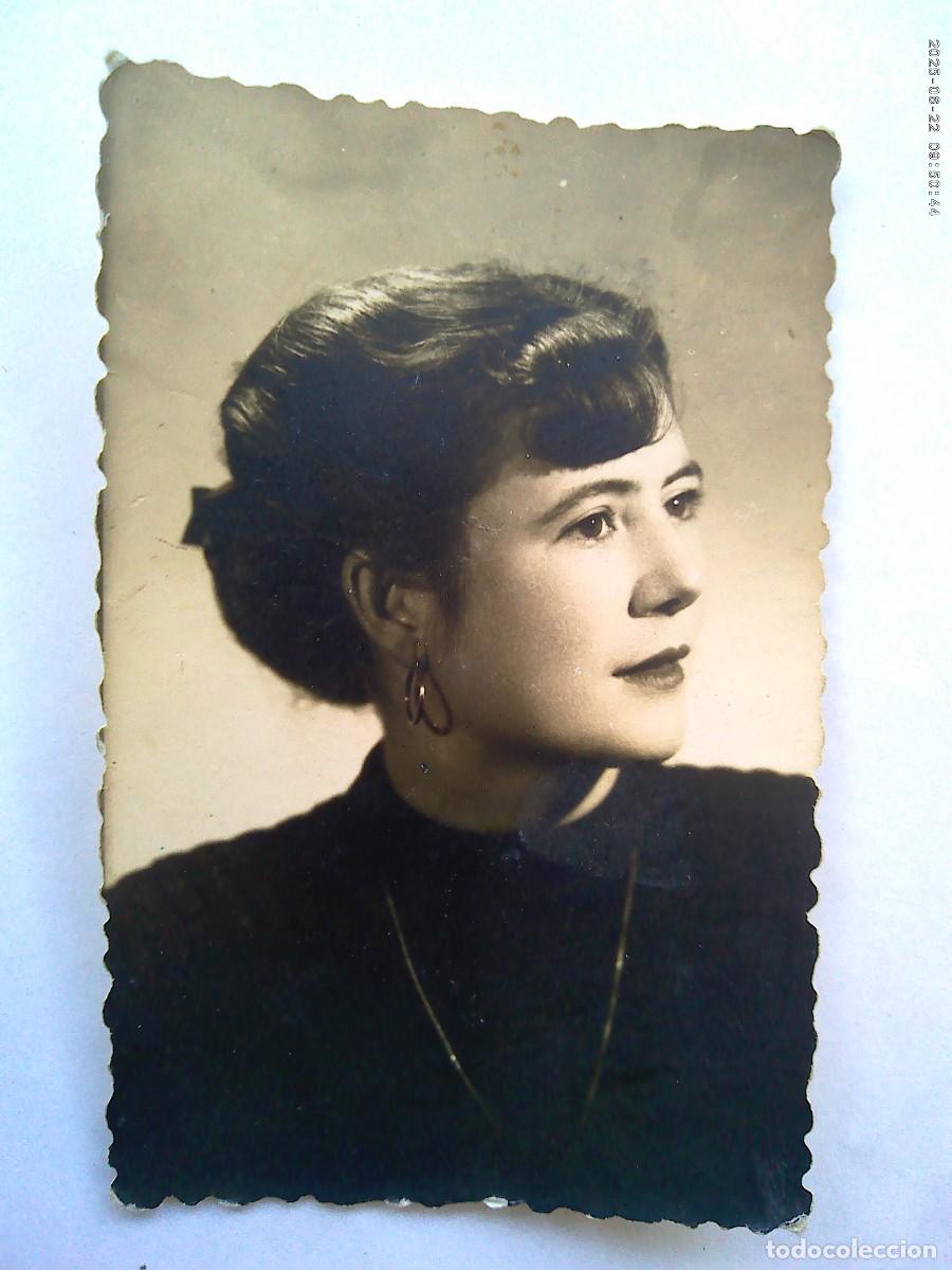 Fotografia antiga: PRECIOSA FOTO DE ESTUDIO DE SE&Ntilde;ORITA , 1953