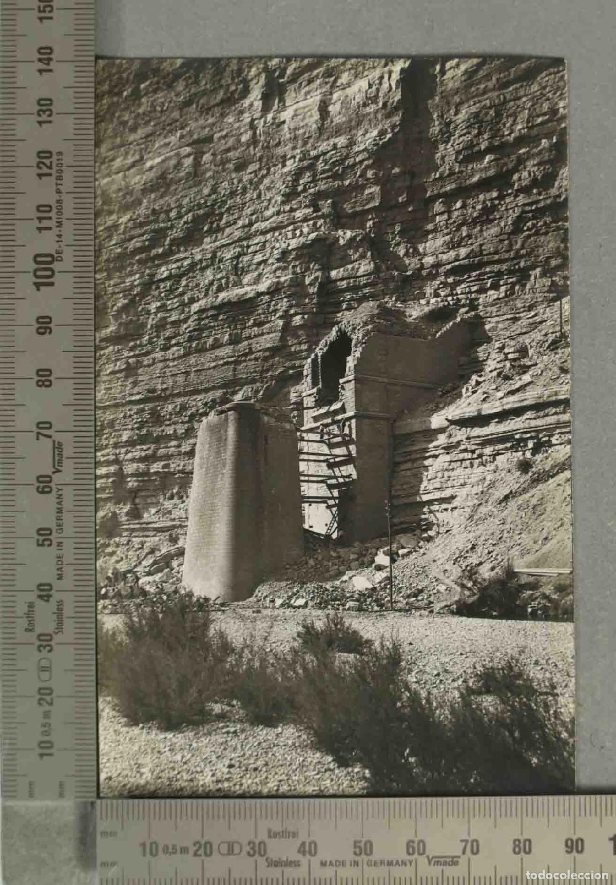 Fotograf&iacute;a antigua: FOTOGRAFIA. Reconstrucci&oacute;n del viaducto Matarra&ntilde;a IV l&iacute;nea de Zaragoza a Barcelona