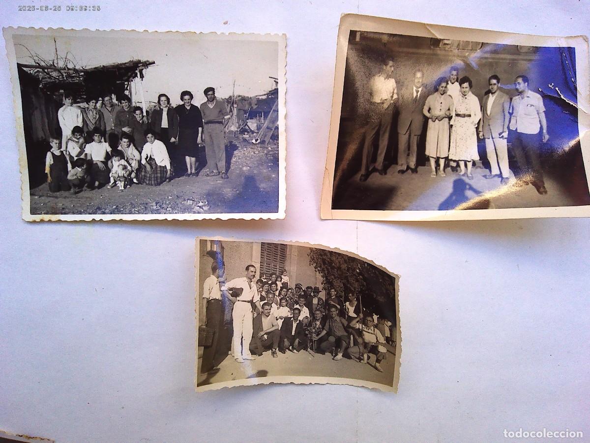 Fotograf&iacute;a antigua: LOTE DE 3 FOTOS DE GENTE POSANDO Y SOMBRA DEL FOTOGRAFO