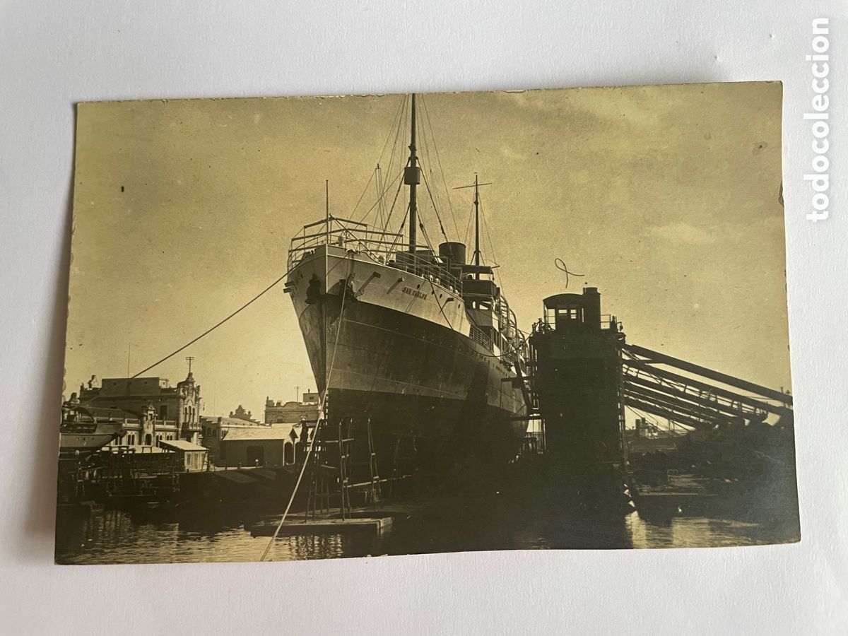 Antique Photography: Antigua fotograf&iacute;a de barco San Carlos