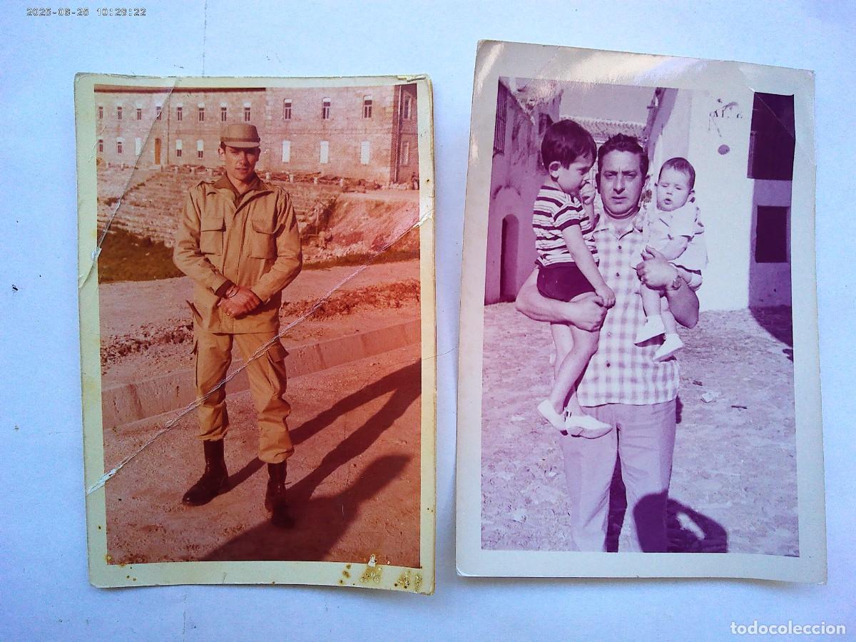Photographie ancienne: LOTE DE 2 FOTOS A COLOR CON SOMBRA DEL FOTOGRAFO