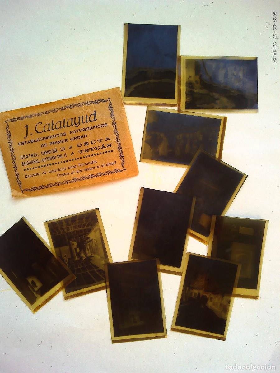 Fotograf&iacute;a antigua: FUNDA DE NEGATIVOS DE CALATAYUD ( CEUTA - TETUAN ) CON 10 NEGATIVOS : MOROS , CIUDAD, ETC . A&Ntilde;OS 20