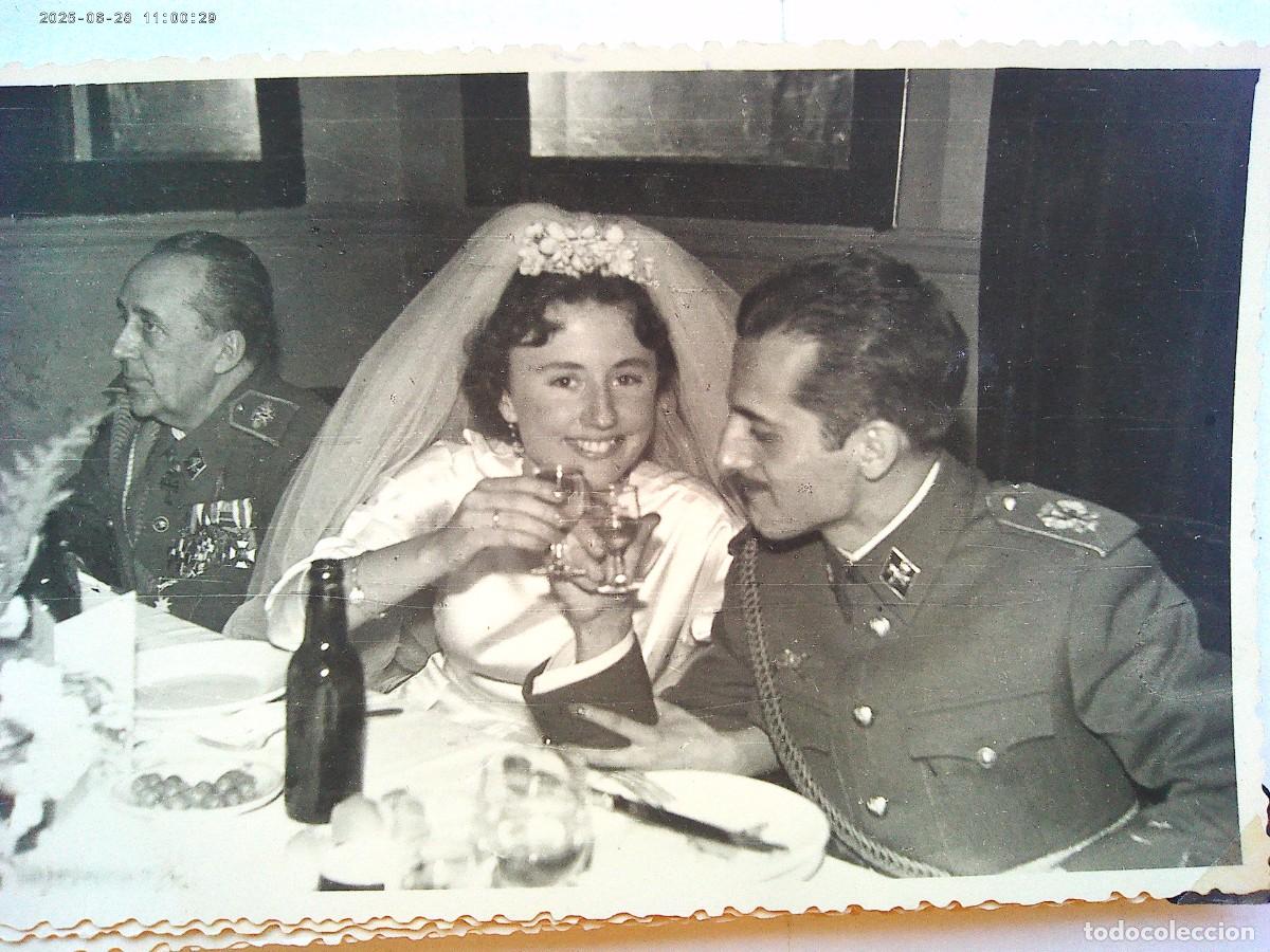 Antique Photography: FOTO DE BODA MILITAR , TENIENTE DE CABALLERIA , 1960. DE BARAS , UBEDA ( JAEN )