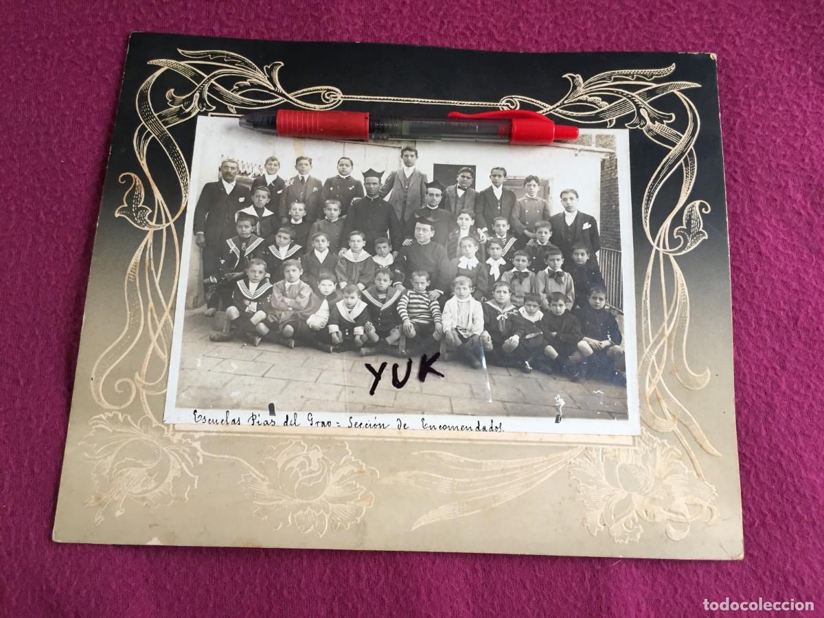 Fotograf&iacute;a antigua: FOTO FOTOGRAFIA DE ALUMNOS Y PROFESORES DE LAS ESCUELAS PIAS DEL GRAO (VALENCIA) - CIRCA 1910