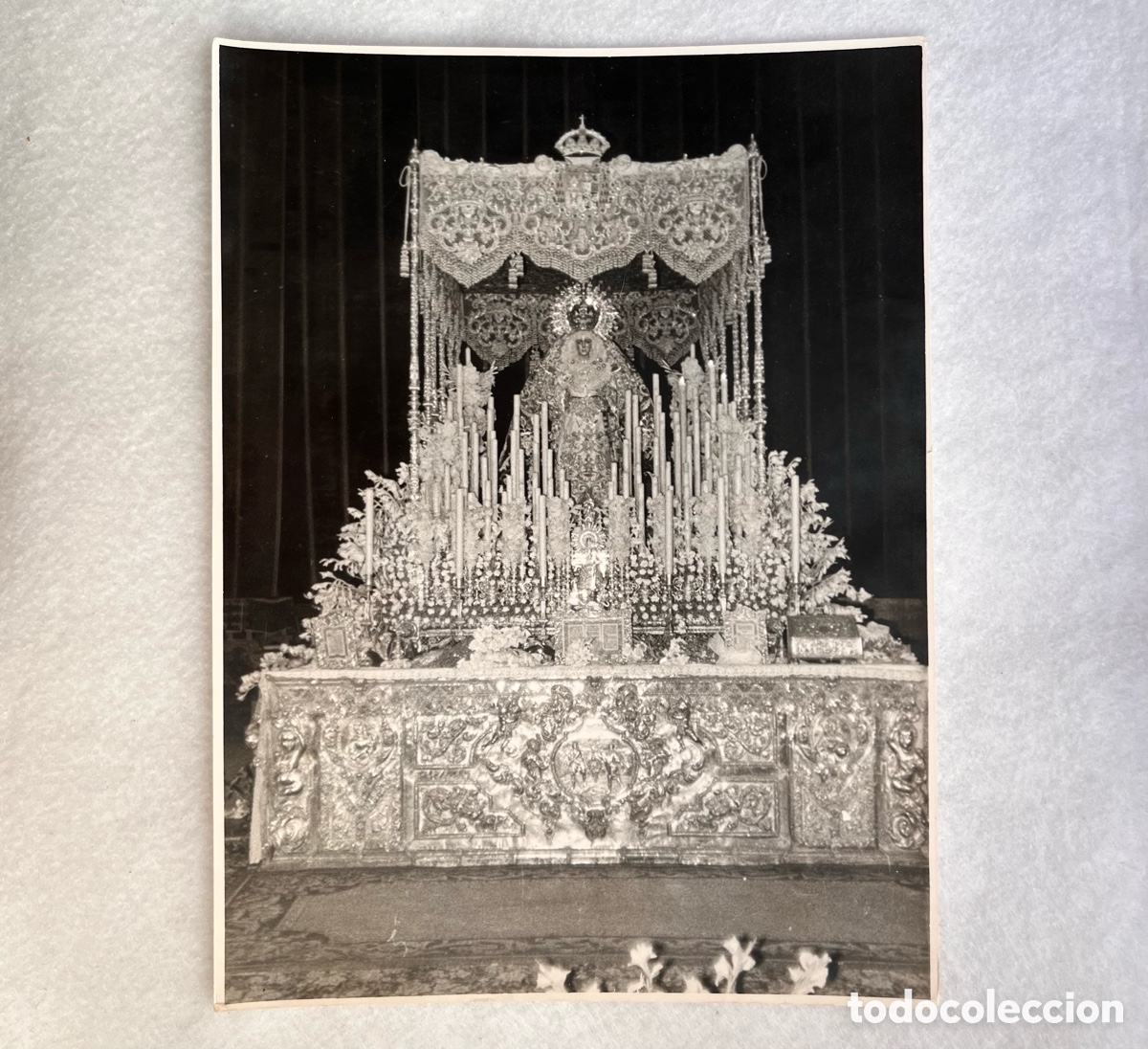 Fotograf&iacute;a antigua: SEMANA SANTA SEVILLA - FOTOGRAF&Iacute;A CORONACI&Oacute;N VIRGEN MACARENA