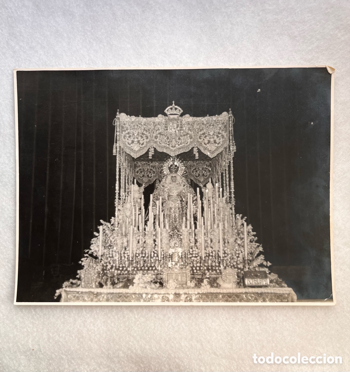 Fotograf&iacute;a antigua: SEMANA SANTA SEVILLA - FOTOGRAF&Iacute;A CORONACI&Oacute;N VIRGEN MACARENA