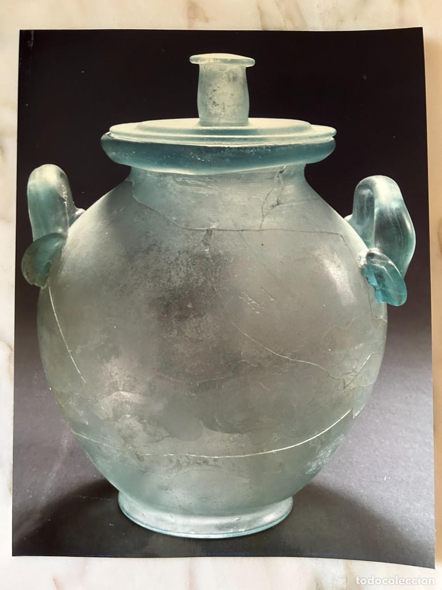 Fotograf&iacute;a antigua: REPRODUCCI&Oacute;N FOTOGR&Aacute;FICA DE RECIPIENTE DE VIDRIO ROMANO BAJO IMPERIAL MEDITERR&Aacute;NEO ORIENTAL
