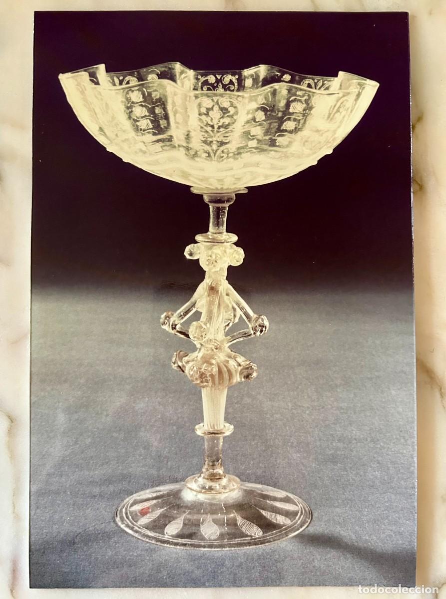 Fotograf&iacute;a antigua: REPRODUCCI&Oacute;N FOTOGR&Aacute;FICA DE COPA COMPOTERA DE VIDRIO CATAL&Aacute;N SOPLADO Y GRABADO DE LUJO s. XVI-XVII