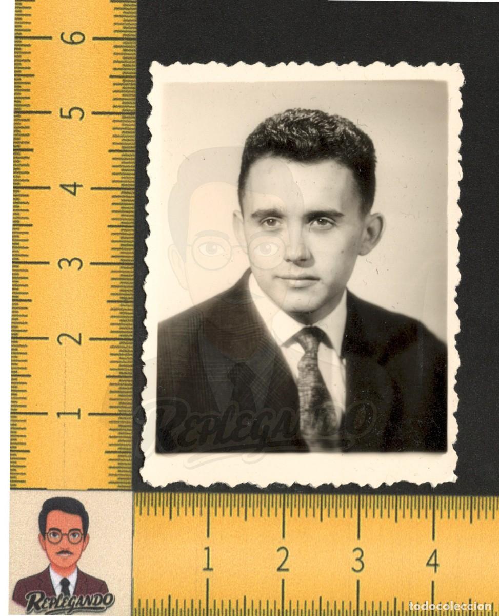 Fotograf&iacute;a antigua: FOTOMATON - GUAPO HOMBRE JOVEN - FOTO ANTIGUA TIPO CARNET - PHOTOMATON A&Ntilde;OS 50/60 - LGTB ESPA&Ntilde;A