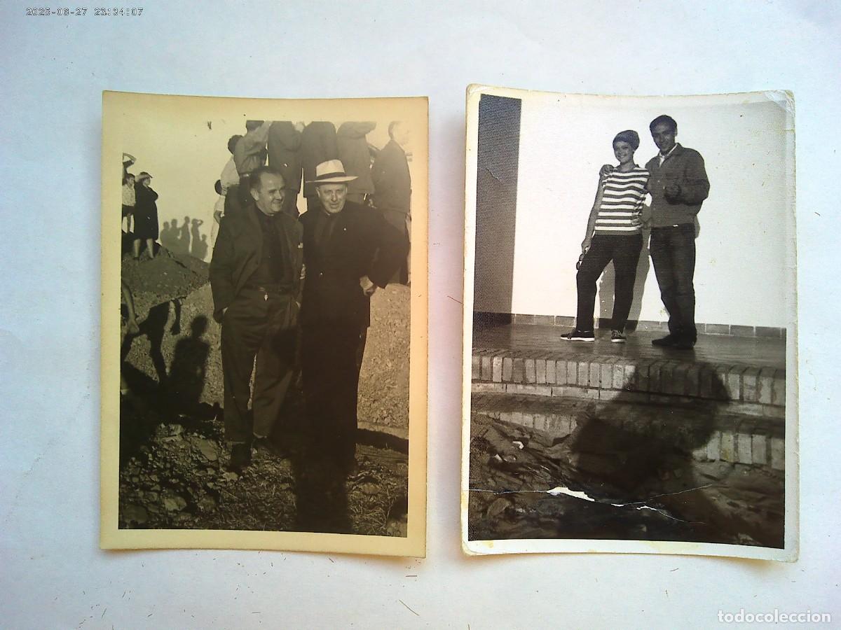Fotograf&iacute;a antigua: LOTE DE 2 FOTOS DE PAREJAS CON SOMBRA DEL FOTOGRAFO
