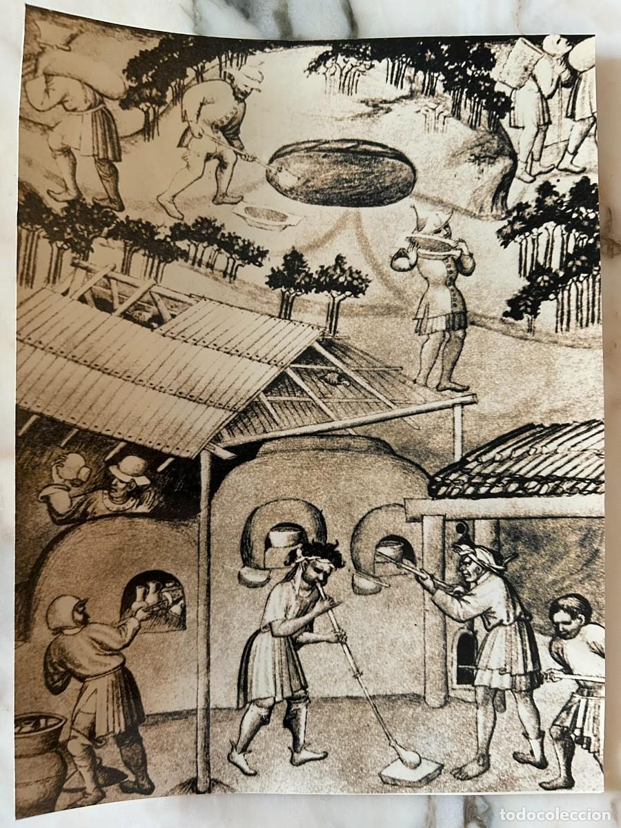 Fotograf&iacute;a antigua: FABRICACI&Oacute;N DE VIDRIO - FOTO IMAGEN DEL LIBRO VIAJES DE SIR JOHN MANDEVILLE c. 1410 BRITISH LIBRARY