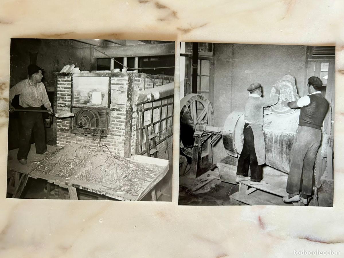 Fotograf&iacute;a antigua: 2 IM&Aacute;GENES DE LA ANTIGUA COOPERATIVA CRISTALLERIES DE MATAR&Oacute; - EL FORN DE VIDRE