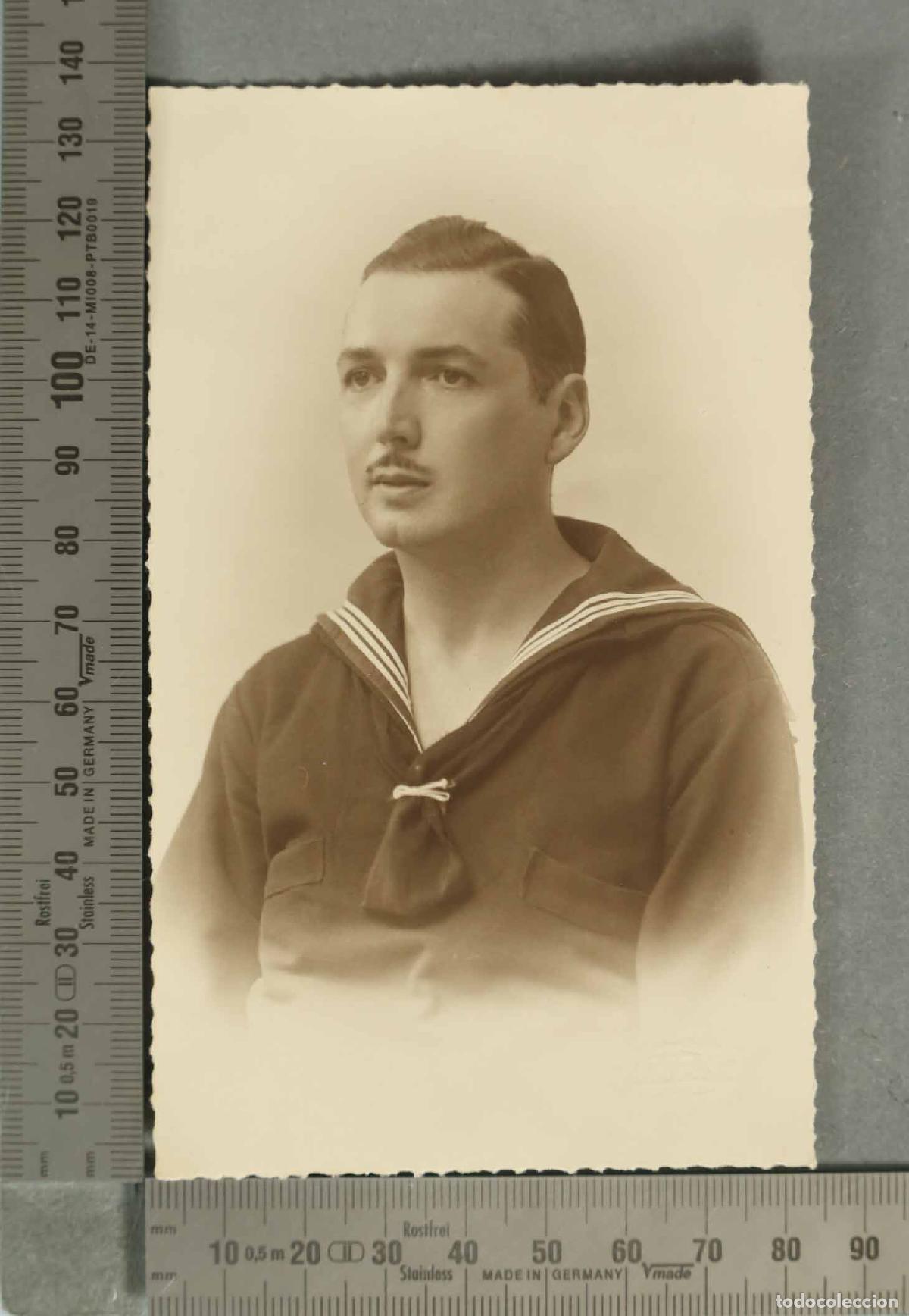 Fotograf&iacute;a antigua: FOTOGRAFIA. RETRATO JOVEN DE MARINO. HACIA 1930