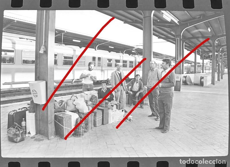 Fotograf&iacute;a antigua: Estaci&oacute;n de Chamartin 1970 - Negativo de Celuloide