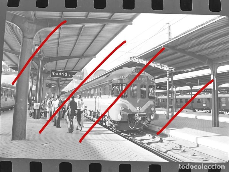Fotograf&iacute;a antigua: Estacion de Chamartin 1970 - Negativo de Celuloide
