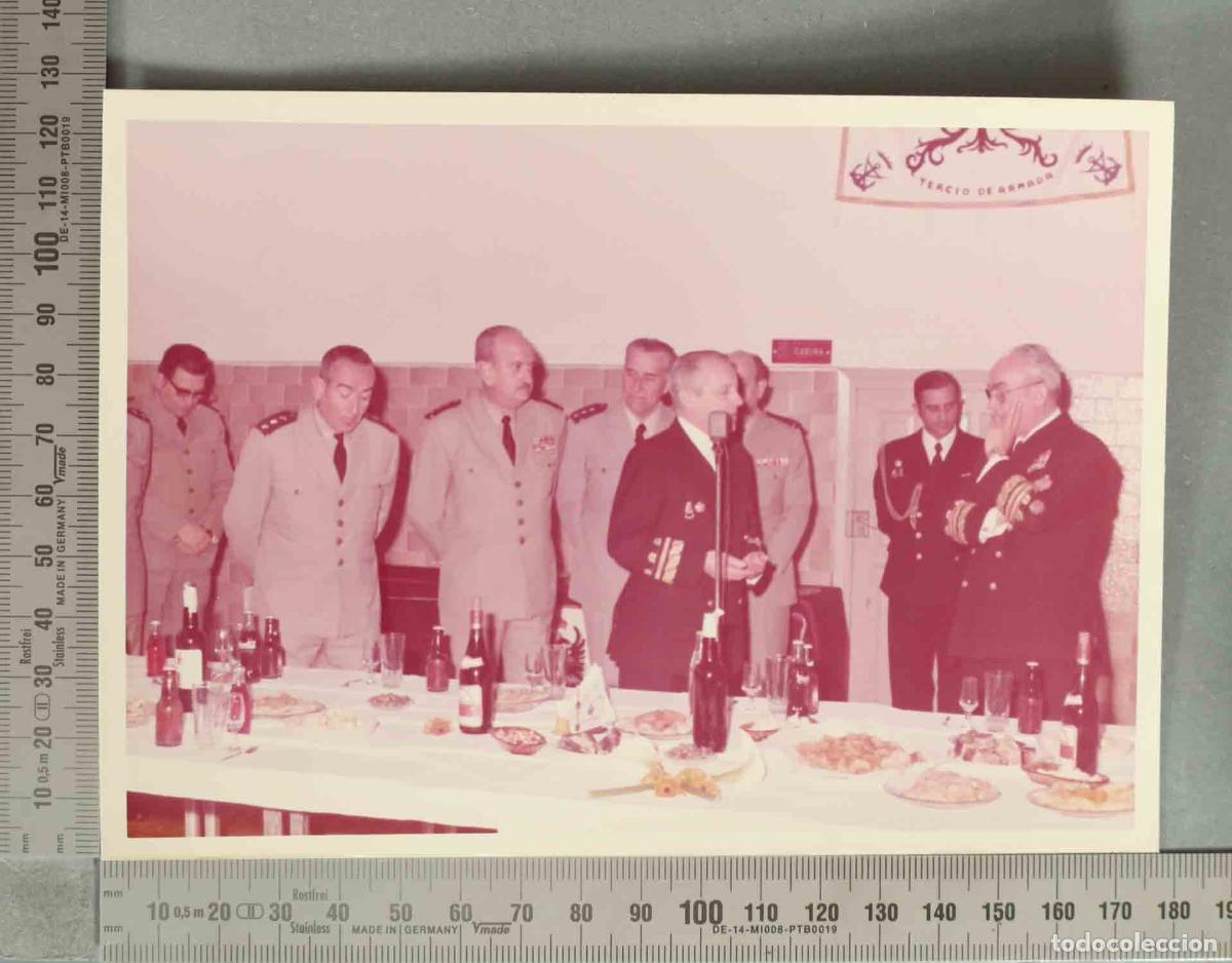 Fotograf&iacute;a antigua: FOTOGRAFIA. VISITA INSPECCION COMGEIM FEBRERO 77 AL TEAR DISCURSO