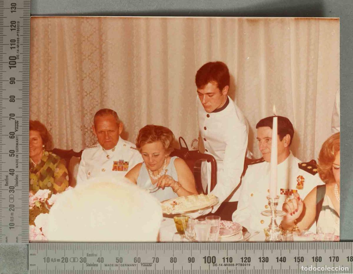 Fotograf&iacute;a antigua: FOTOGRAFIA. VISITA DEL COMANDANTE GENERAL DEL USMC GENERAL WILSON AL TEAR 1977. CONVITE