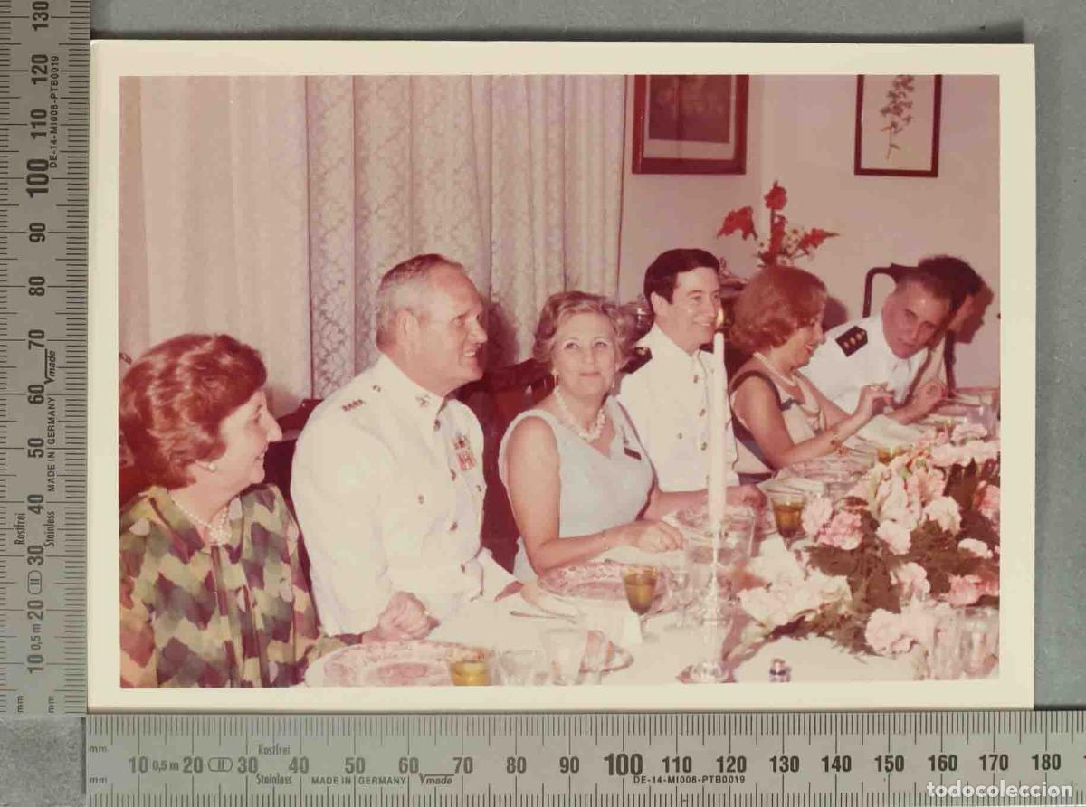Fotograf&iacute;a antigua: FOTOGRAFIA. VISITA DEL COMANDANTE GENERAL DEL USMC GENERAL WILSON AL TEAR 1977. CONVITE