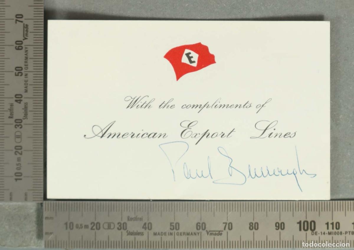 Fotograf&iacute;a antigua: TARJETA. American Export Lines
