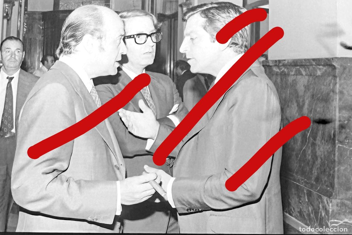 Alte Fotografie: Adolfo Su&aacute;rez A&ntilde;os 70 CONGRESO DE LOS DIPUTADOS MADRID - NEGATIVO DE CELULOIDE - FOTOGRAF&Iacute;A ANTIGUA