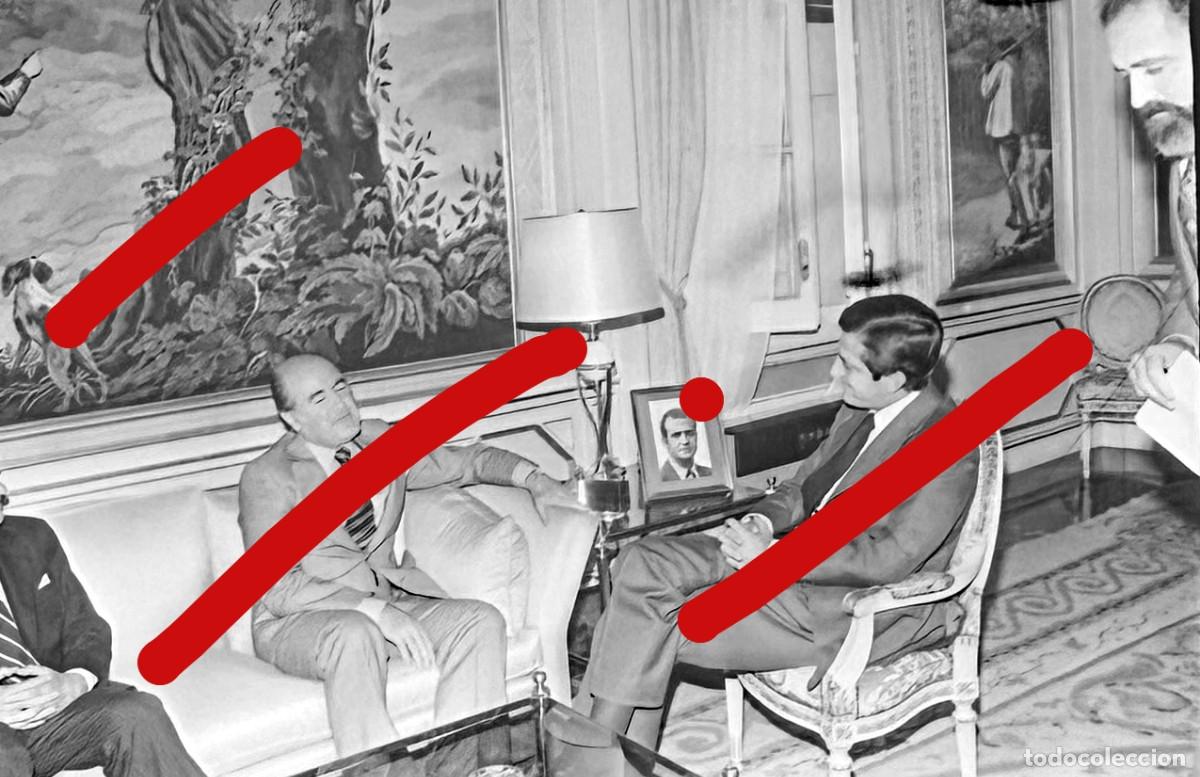 Fotograf&iacute;a antigua: Adolfo Su&aacute;rez Palacio de la Moncloa Madrid A&ntilde;os 70 Negativo de Celuloide Fotografiara Antigua