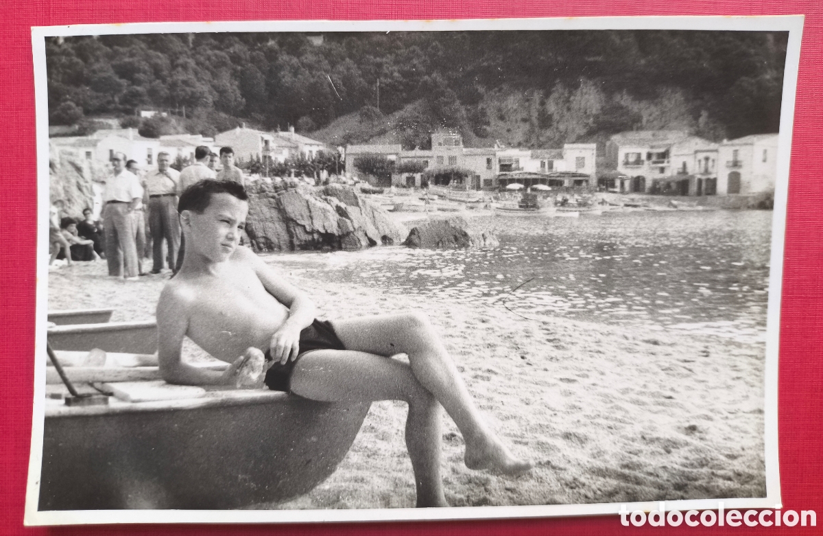 Alte Fotografie: S'AGAR&Oacute; FOTOGRAF&Iacute;A NI&Ntilde;O COSTA BRAVA GIRONA C. 1950