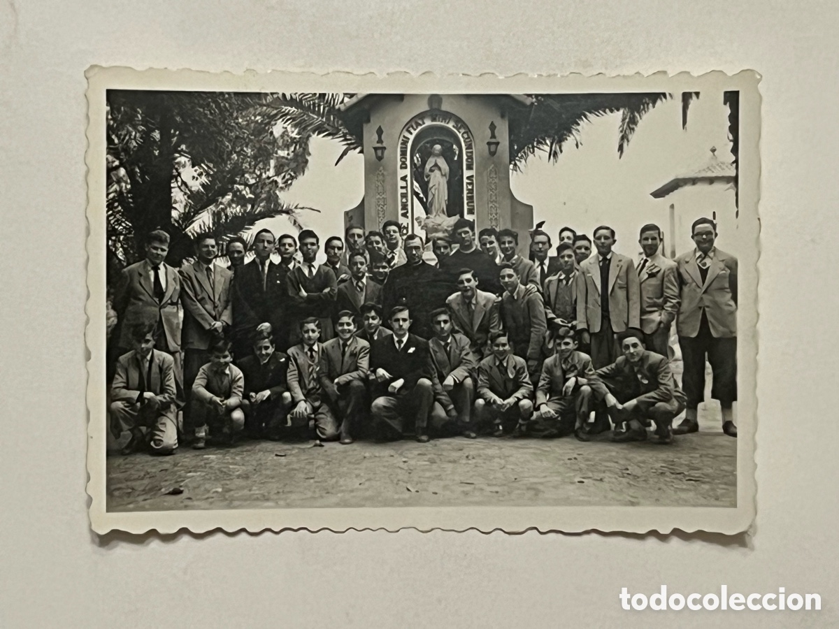 Fotograf&iacute;a antigua: ALFARA DEL PATRIARCA.. Fotograf&iacute;a Cursillo de Cristiandad.. la Iglesia del movimiento.. (a.1955)