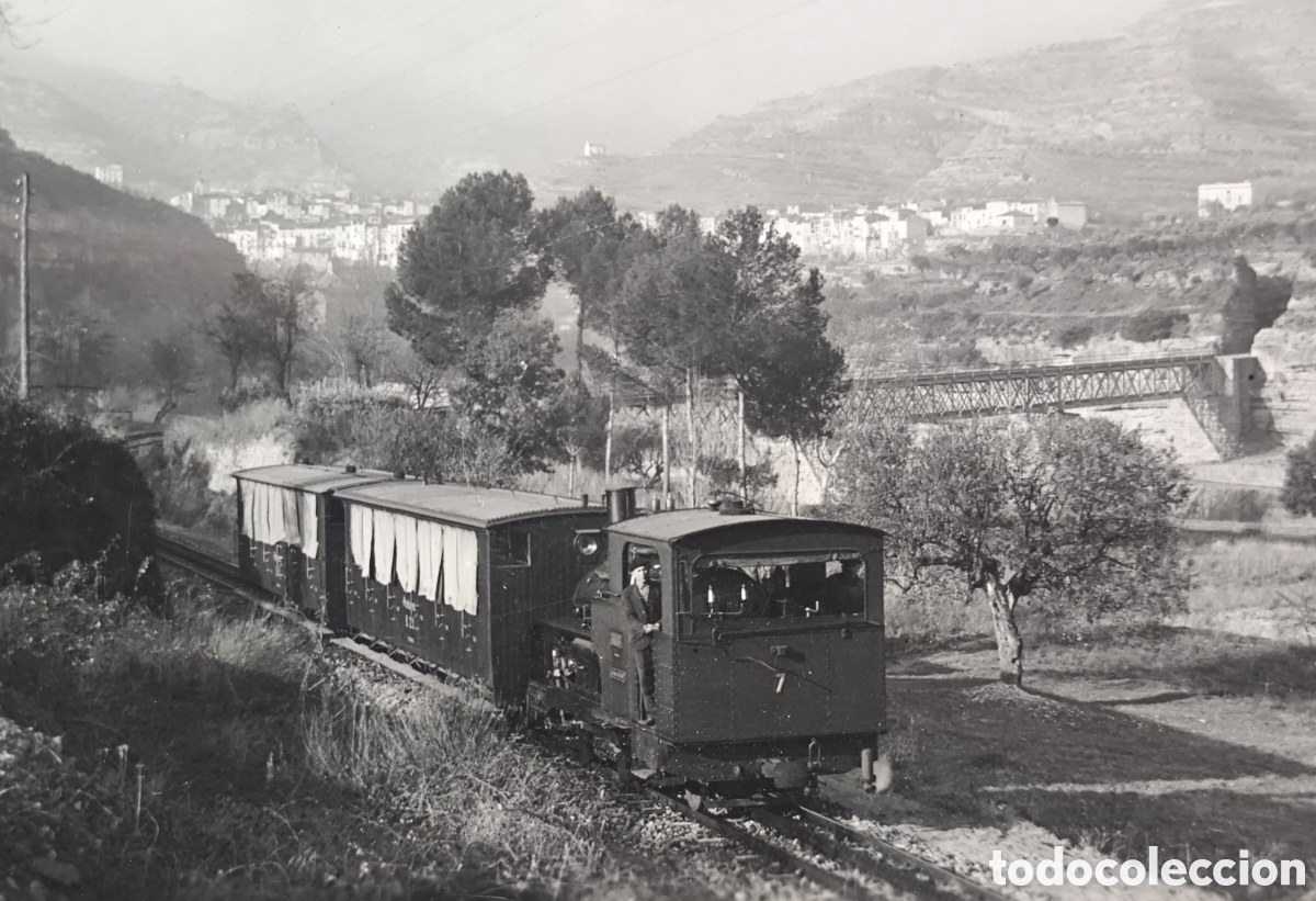 Alte Fotografie: MONISTROL TREN CREMALLERA FOTOGRAF&Iacute;A MONSERRAT C. 1955