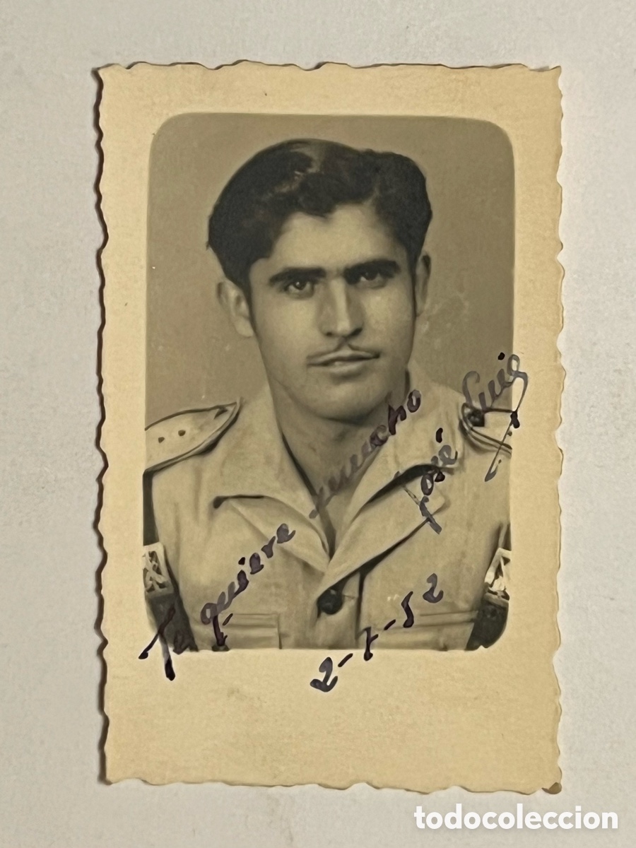 Fotograf&iacute;a antigua: LARACHE.. Estudio Diodoro. Fotograf&iacute;a Militar de regulares (a.1952)