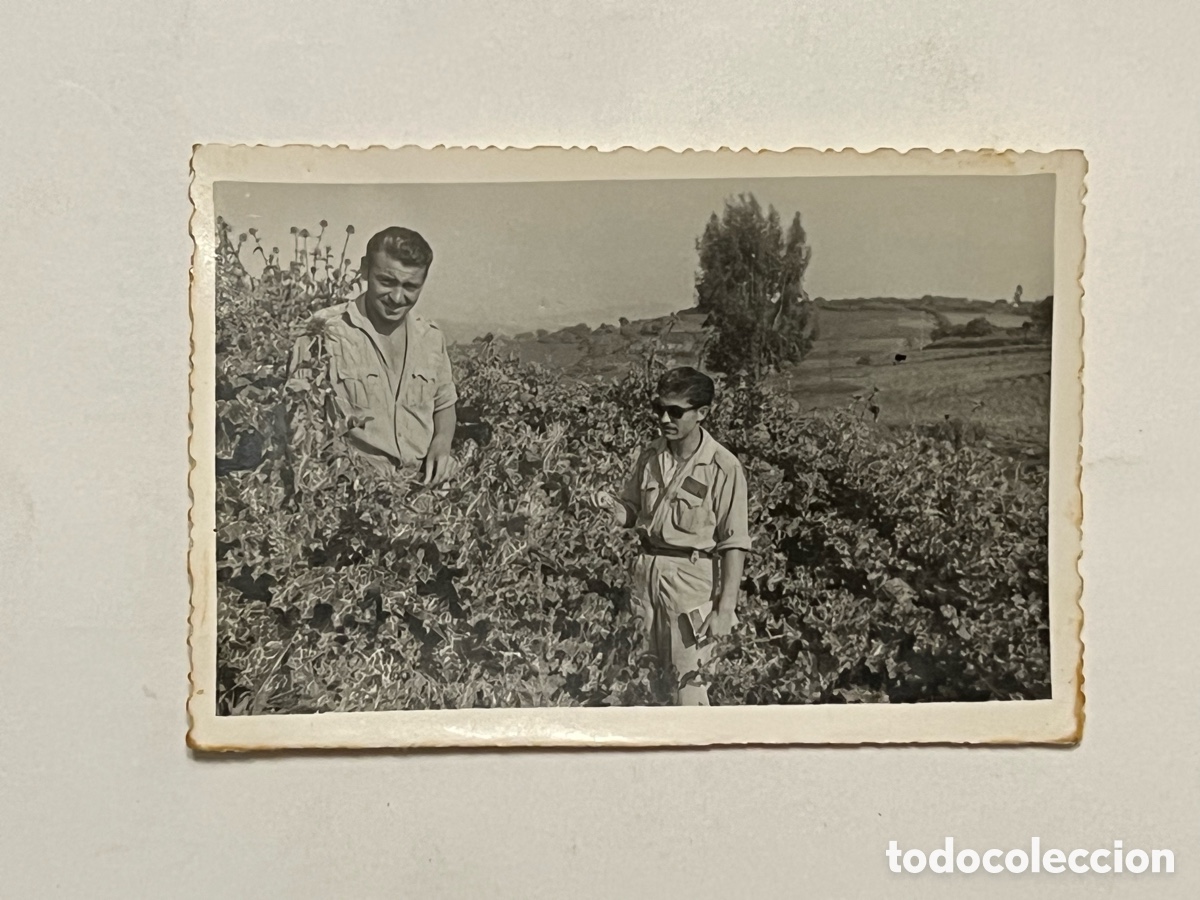 Fotograf&iacute;a antigua: TETU&Aacute;N. Fotograf&iacute;a tiempo en filas.. (a.1952) Medidas: 9 x 6 cm